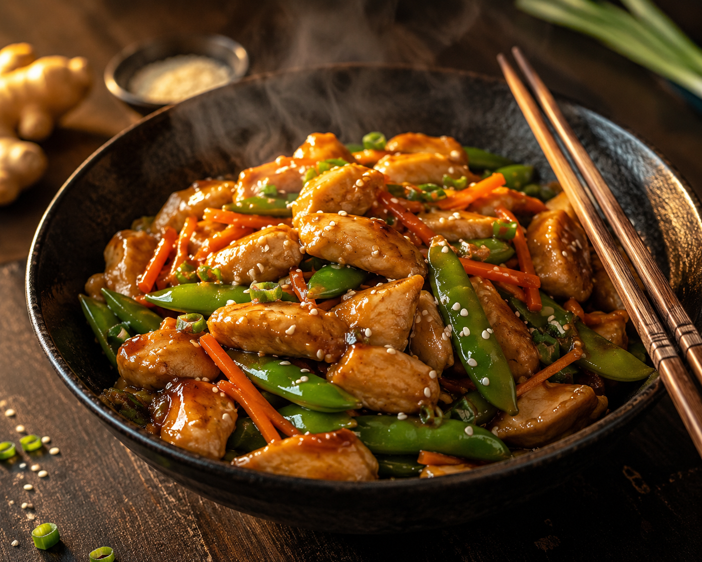 Ginger Chicken Stir Fry